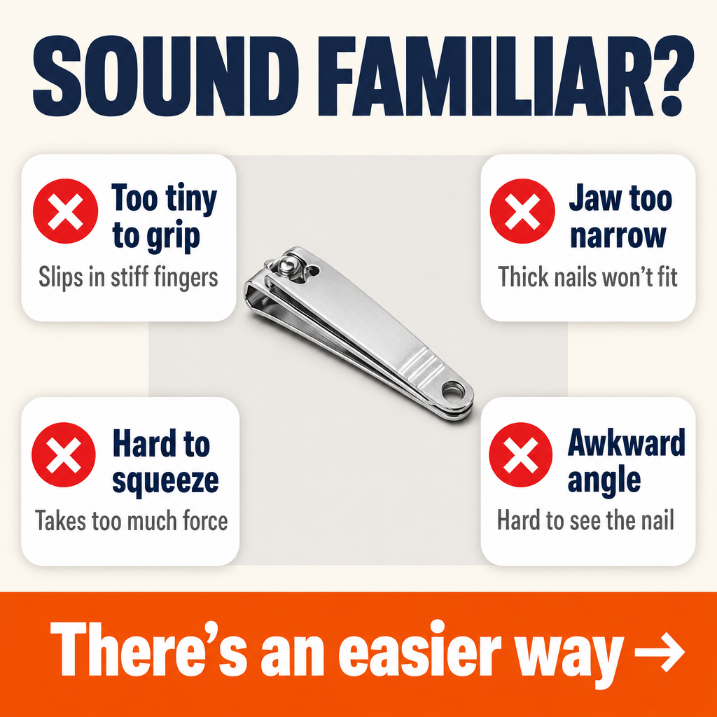 Ergonomic Long Handle Toenail Clippers