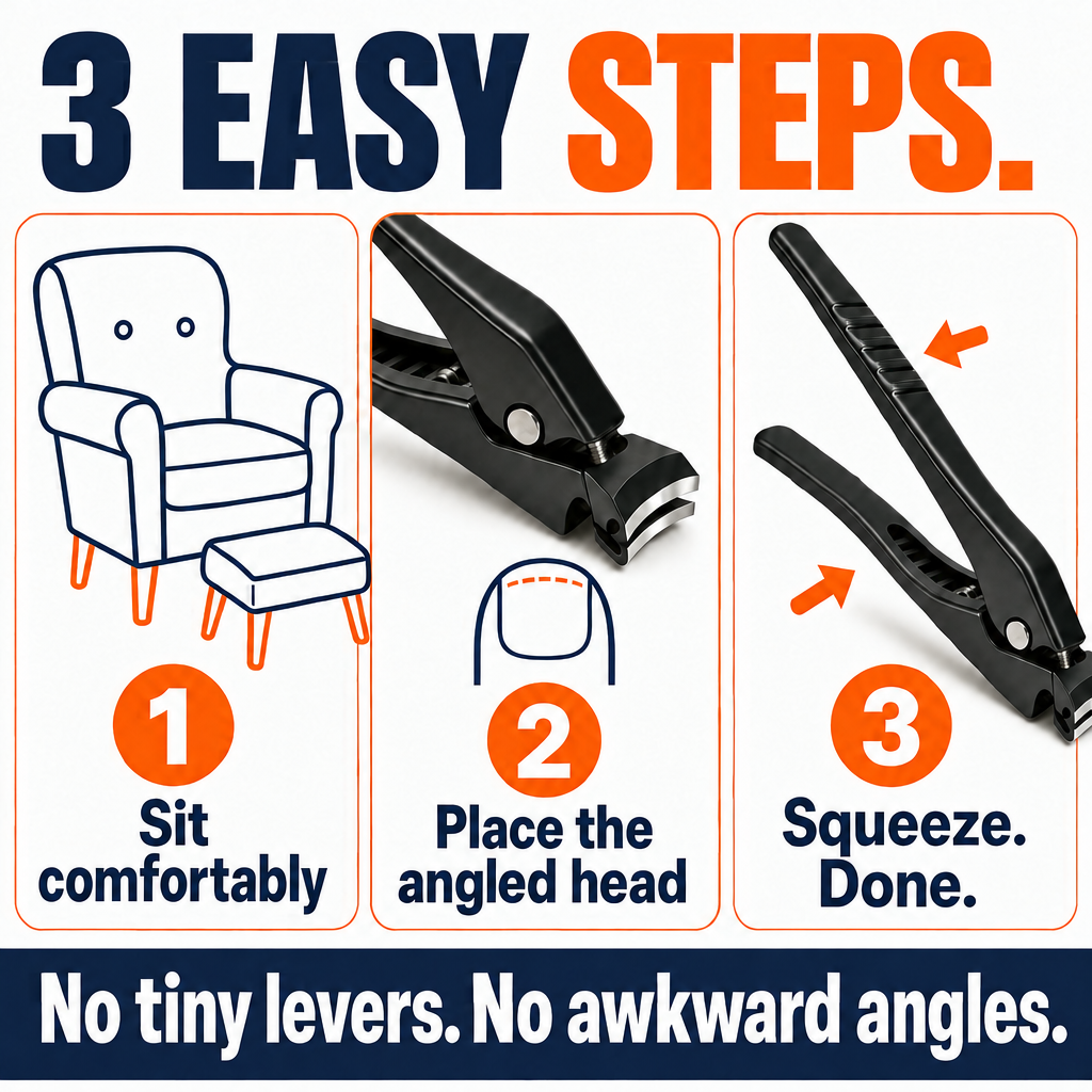 Ergonomic Long Handle Toenail Clippers